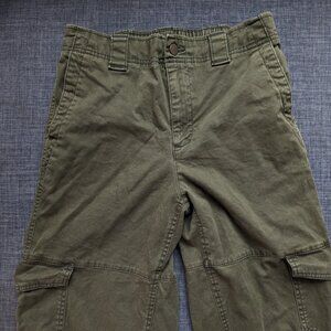 Olive Green Balloon Cargo Pants